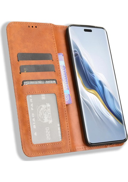 Honor Magic6 Pro 5g Manyetik Baskılı Mozaik Sınır Telefon Cüzdan Kapağı (Yurt Dışından) modelleri