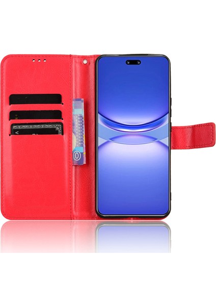 Huawei Nova 12 5g Manyetik Toka Deri Cüzdan Desteği Stand Anti-Fall Kapak (Yurt Dışından)