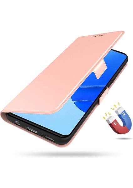 Honor 100 5g Manyetik Telefon Kasası Çizik Geçirmez Deri Kart Yuvaları Flip Folio Stand Cover (Yurt Dışından)