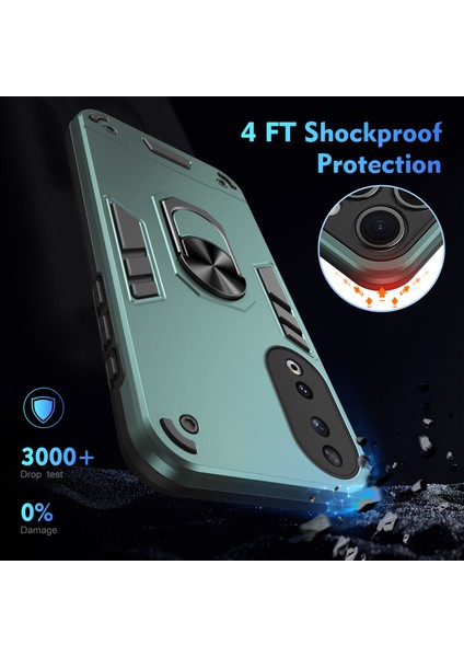 Honor 90 Kabuk Dönen Yüzük Kickstand Damla Dirençli Arka Kapak Pc+Tpu Kılıf (Yurt Dışından) indirimleri