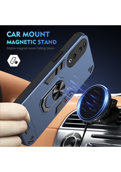 Honor 90 Kabuk Dönen Yüzük Kickstand Damla Dirençli Arka Kapak Pc+Tpu Kılıf (Yurt Dışından) modelleri
