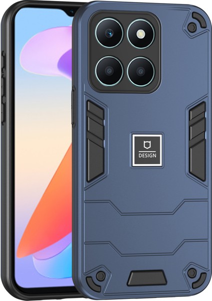 Honor X6A 4g Anti-Slip Telefon Kapağı Sabit Pc'yi Yumuşak Tpu Tampon ile Geri (Yurt Dışından)