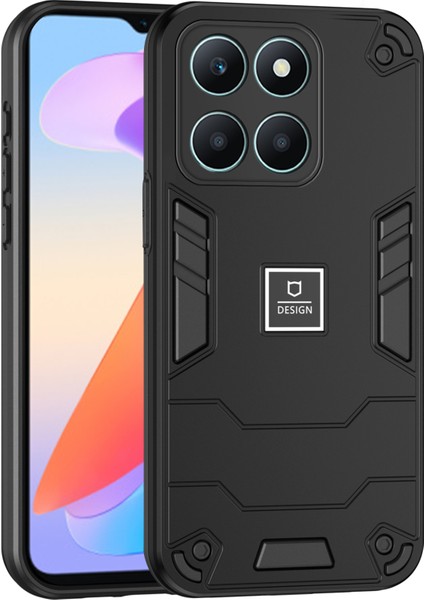Honor X6A 4g Anti-Slip Telefon Kapağı Sabit Pc'yi Yumuşak Tpu Tampon ile Geri (Yurt Dışından)