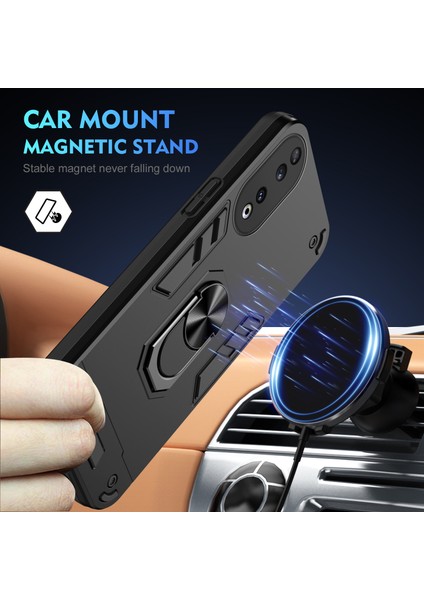 Honor 90 Kabuk Dönen Yüzük Kickstand Damla Dirençli Arka Kapak Pc+Tpu Kılıf (Yurt Dışından) modelleri