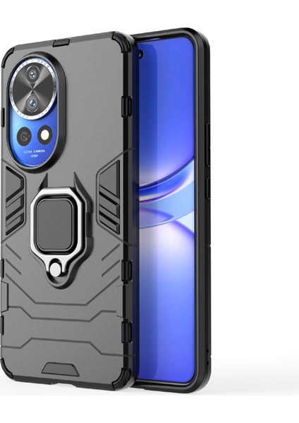 Huawei Nova 12 Pro 5g Yüzük Kickstand Pc Tpu Damla Geçirmez Telefon Kapağı (Yurt Dışından)