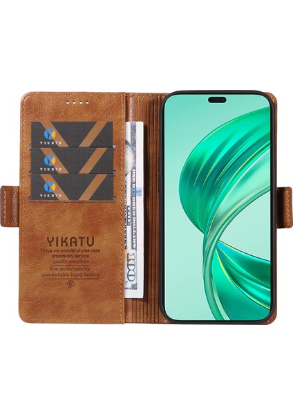 Honor X8B 4g Deri Litchi Doku Cüzdan Kapağı (Yurt Dışından) fiyatları