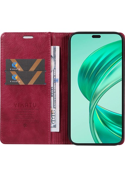 Honor X8B 4g Manyetik Kasa Litchi Doku Standı Telefon Kapağı (Yurt Dışından) fiyatları