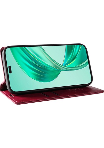 Honor X8B 4g Manyetik Kasa Litchi Doku Standı Telefon Kapağı (Yurt Dışından) modelleri