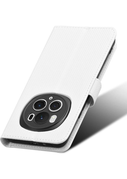 Honor Magic6 Pro 5g Kabuk Deri Elmas Doku Telefon Kapağı Cüzdan Kılıfı (Yurt Dışından)
