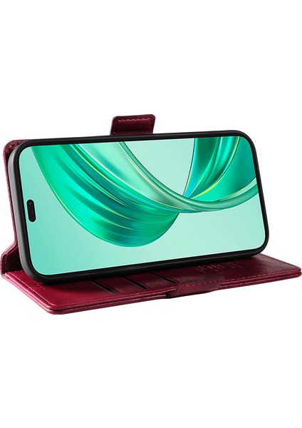 Honor X8B 4g Deri Litchi Doku Cüzdan Kapağı (Yurt Dışından) modelleri