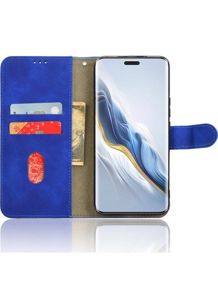 Honor Magic6 Pro 5g Cilt Dokunuşu Deri Kasa Cüzdan Folio Flip Telefon Kapağı (Yurt Dışından)