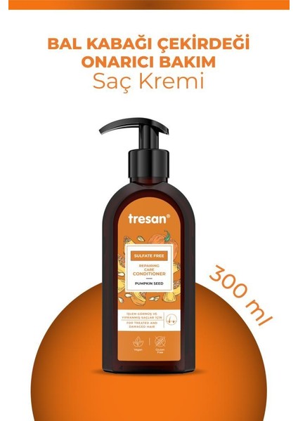 Bal Kabağı Çekirdeği Onarıcı Sülfatsız Bakım Saç Kremi 300 ml