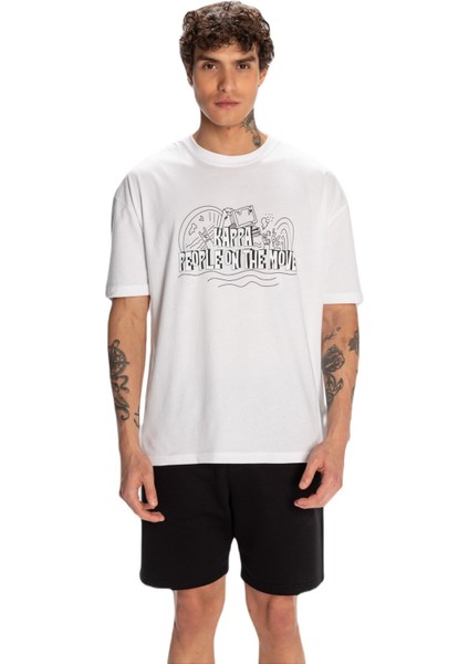 321W7VW001 Logo Fred Erkek Spor Tişört