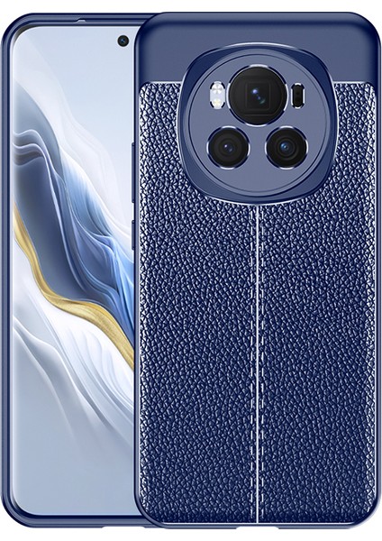 Honor Magic6 Pro 5g Geri Kılıf Litchi Dokusu Yumuşak Pu Telefon Koruyucu Kapak (Yurt Dışından)