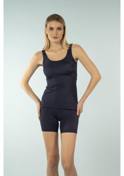 Şortlu Tankini Mayo - Lacivert modelleri