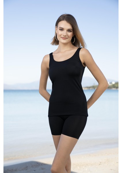 Şortlu Tankini Mayo - Siyah modelleri