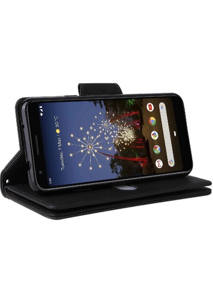 El Kayışı Fermuar Cüzdan Kapağı Manyetik ile Google Piksel 3A Için Kılıf (Yurt Dışından) modelleri