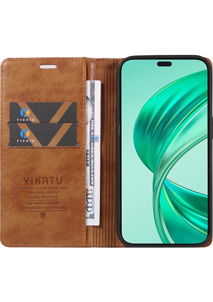 Honor X8B 4g Manyetik Kasa Litchi Doku Standı Telefon Kapağı (Yurt Dışından) fiyatları