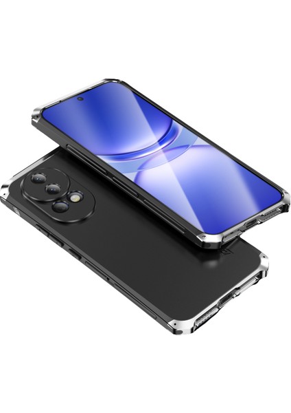 Huawei Nova 12 5g Metal Çerçeve Pc+Silikon Telefon Kapağı (Yurt Dışından)