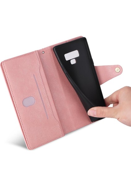 Samsung Galaxy Not 9 Kart Tutucu Için Kılıf El Kayışı Manyetik Fermuar ile (Yurt Dışından) fırsatları