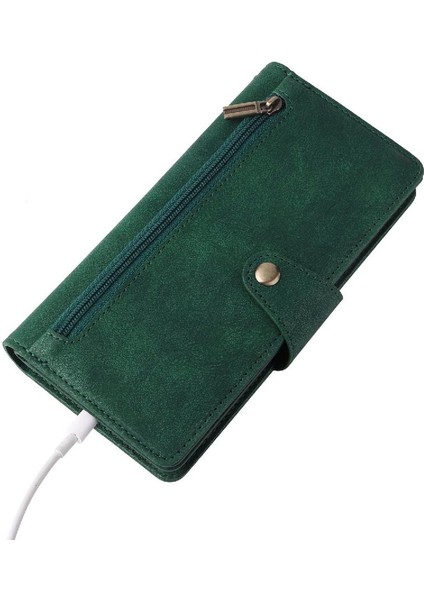 Samsung Galaxy A71 Için Kılıf El Kayışı Manyetik Fermuar ile 4g Kart Tutucu (Yurt Dışından) modelleri