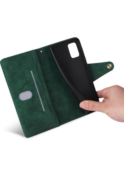 Samsung Galaxy A71 Için Kılıf El Kayışı Manyetik Fermuar ile 4g Kart Tutucu (Yurt Dışından) fırsatları