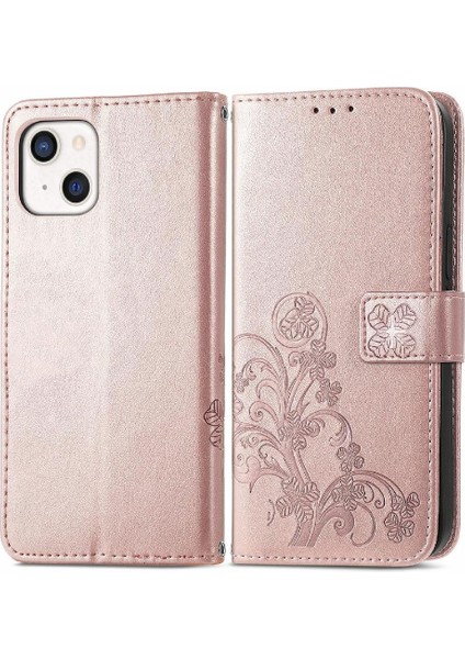 Iphone 13 Için Kılıf Mini Zarif Iş Kapak Kapak Kısa Kayış Dört (Yurt Dışından)
