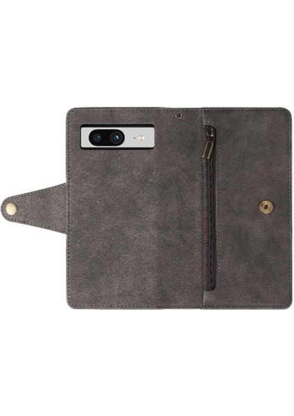 El Kayışı Kart Tutucu ile Google Piksel 8 Fermuar Cüzdan Kapağı Için Kılıf (Yurt Dışından) modelleri