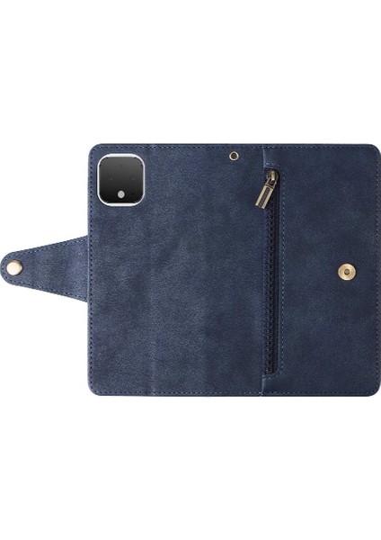 El Kayışı ile Google Piksel 4 Fermuar Cüzdan Kapak Kart Tutucu Için Kılıf (Yurt Dışından) fırsatları