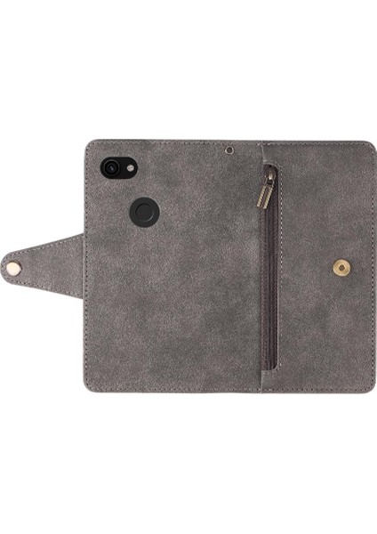 El Kayışı Fermuar Cüzdan Kapağı Manyetik ile Google Piksel 3A Için Kılıf (Yurt Dışından) modelleri