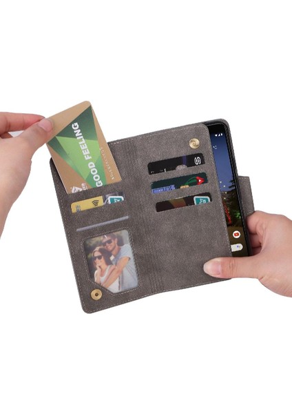 El Kayışı Fermuar Cüzdan Kapağı Manyetik ile Google Piksel 3A Için Kılıf (Yurt Dışından) indirimleri