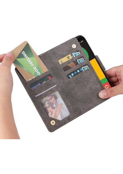 El Kayışı ile Google Piksel 4 Fermuar Cüzdan Kapak Kart Tutucu Için Kılıf (Yurt Dışından) indirimleri