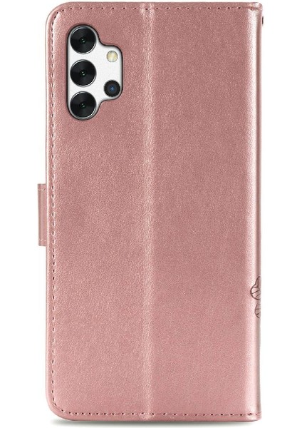Samsung Galaxy A32 4g Zarif Iş Kısa Kayış Deri Kılıf (Yurt Dışından)