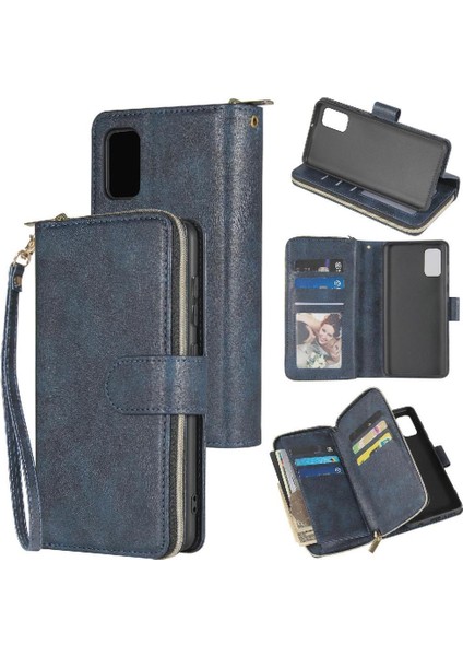El Kayışı Fermuar Cep Flip Kapak Kılıf ile Samsung Galaxy Case Için Kılıf (Yurt Dışından)