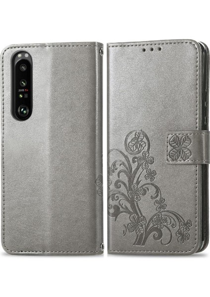 Sony Xperia 1 Iii Dört Yapraklı Yonca Zarif Iş Kısa Kayış Için Kılıf (Yurt Dışından)