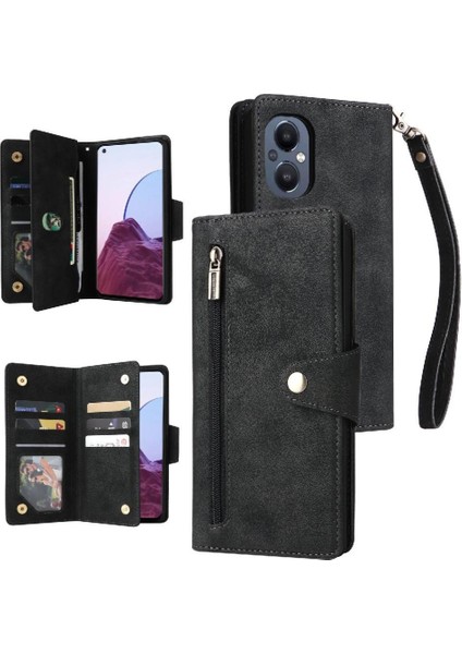 Oneplus Nord N20 5g Kart Tutucu Fermuar Cüzdan Kapak Manyetik (Yurt Dışından)