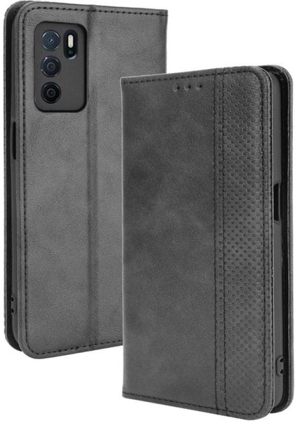 Oppo A16/A16S/A54S Cüzdan Pu Deri Manyetik Kapatma Için Kılıf (Yurt Dışından)