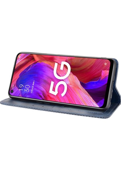 Oppo A93 5g Cüzdan Pu Deri Manyetik Kapatma Için Kılıf (Yurt Dışından)