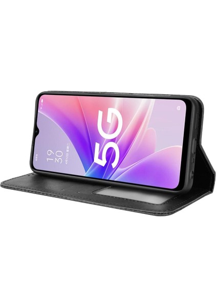 Oppo A57 5g Manyetik Kapatma Pu Deri Cüzdan Için Kılıf (Yurt Dışından)