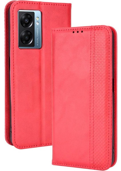 Oppo A57 5g Manyetik Kapatma Pu Deri Cüzdan Için Kılıf (Yurt Dışından)