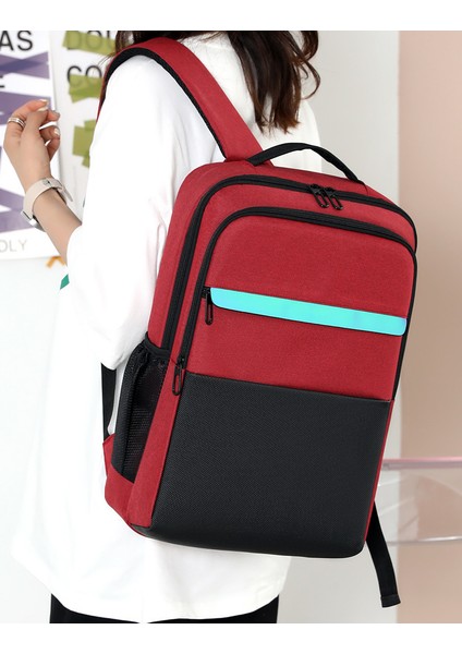 Yeni Erkek Iş Banliyö Bilgisayar Çantası Sırt Çantası Büyük Kapasiteli Öğrenci Çantası Hafif USB Şarj (Yurt Dışından)