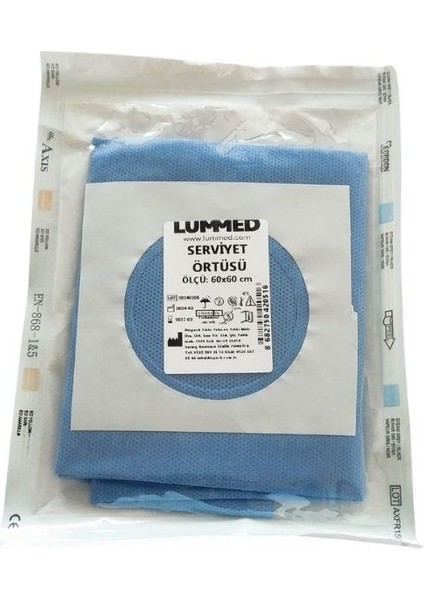 - Serviyet Steril Delikli Yapışkanlı Örtü 60X60 - 100 Adet