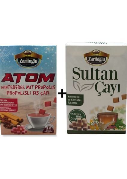 Propolisli Atom Çayı + Sultan Çayı 2'li Set