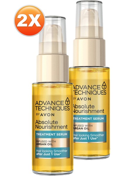 Advance Techniques Argan Yağı Içeren Besleyici Saç Serumu 30 Ml. Ikili Set