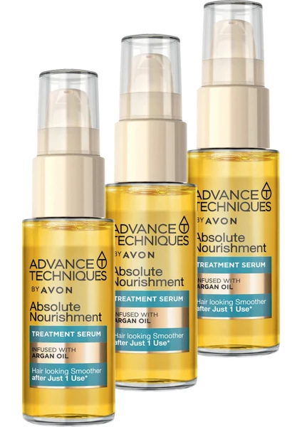 Advance Techniques Argan Yağı Içeren Besleyici Saç Serumu 30 Ml. Üçlü Set