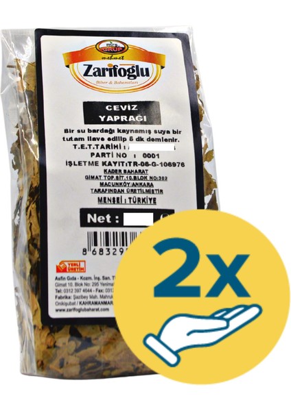 Ceviz Yaprağı Bitkisi Otu Şifalı Bitkiler 2 x 22 gr