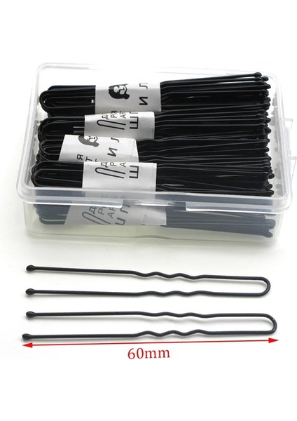 Siyah Kutusu Renkli Dalga U-Şekilli Bobby Barrette Saç Klipleri Kızlar Için Kadınlar Saç Diy Takı Yapımı Tokalar Aksesuarları (Yurt Dışından)