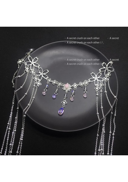 Rodyum Kaplama Fashioy Kafa Zinciri Rhinestone Uzun Püskül Saç Süs Su Damlası Kristal Retro Saç Tokası Kadın Gelin Saç Süsleme (Yurt Dışından) indirimleri