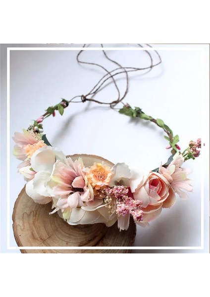 AT06 cc Düğün Kafa Bandı Çiçek Saç Bandı Saç Takı Charms Nişan Aksesuarları Gelin Nedime Için 100% El Yapımı Şapkalar AT06 (Yurt Dışından)