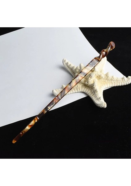 No.10 Boyutu Fashioese Tarzı Saç Sopaları Vintage Asetat Chopstick Kadın Saç Saç Klipleri Tokalar Düğün Saç Takı Aksesuarları (Yurt Dışından)